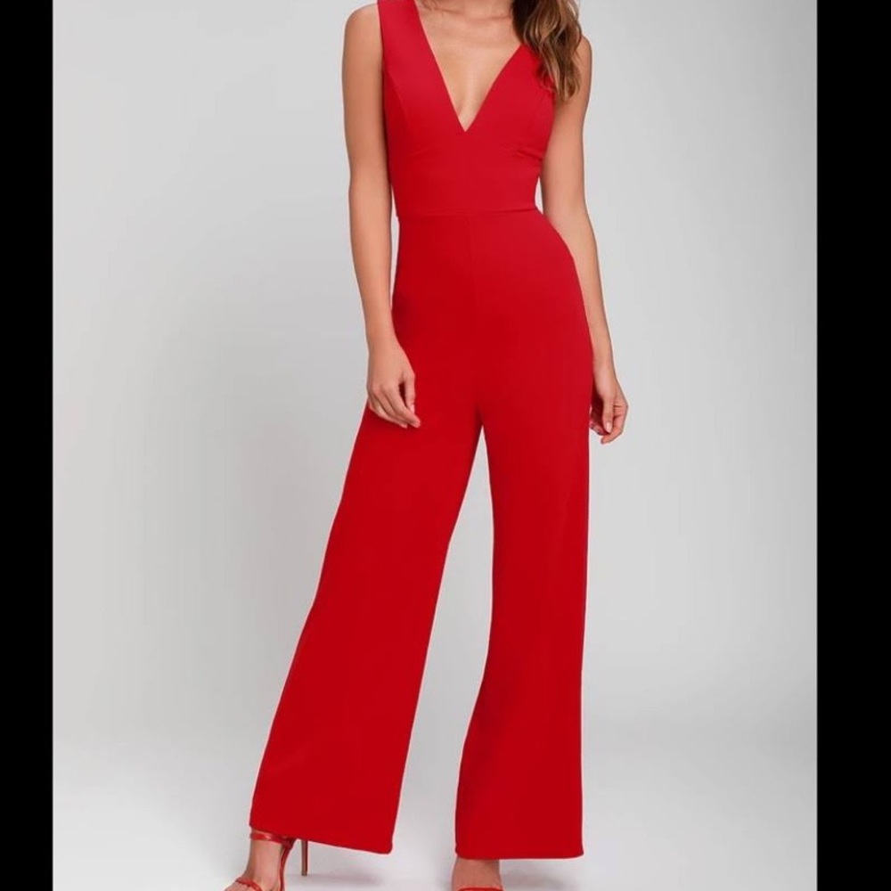 Lulus red jumpsuit